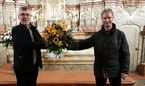 Pfarrer Bernd Strickmann und Organist Karsten Klinker